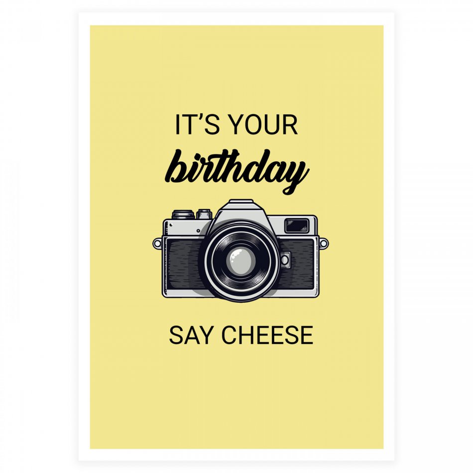 Verjaardag Say Cheese