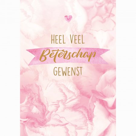 Beterschap Heel veel beterschap gewenst - pink