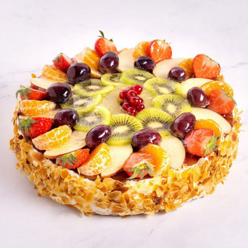 Luxe vruchtentaart 12 personen