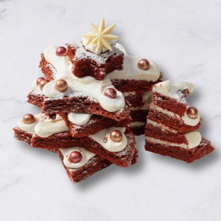 Red Velvet Kerstboomtaart