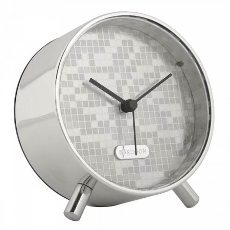Alarm Clock Disco Silver